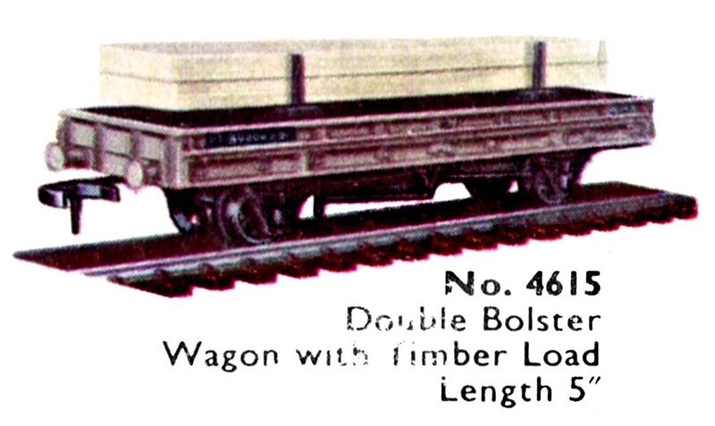 File:Double Bolster Wagon with Timber Load, Hornby Dublo 4615 (DubloCat 1963).jpg