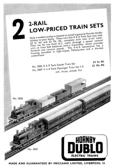 1960: Dublo Low-Priced Train Sets No.2006, No.2007