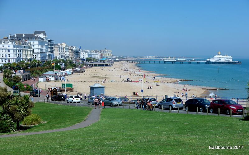 File:Eastbourne Beach, from the Wish Tower (June 2016).jpg