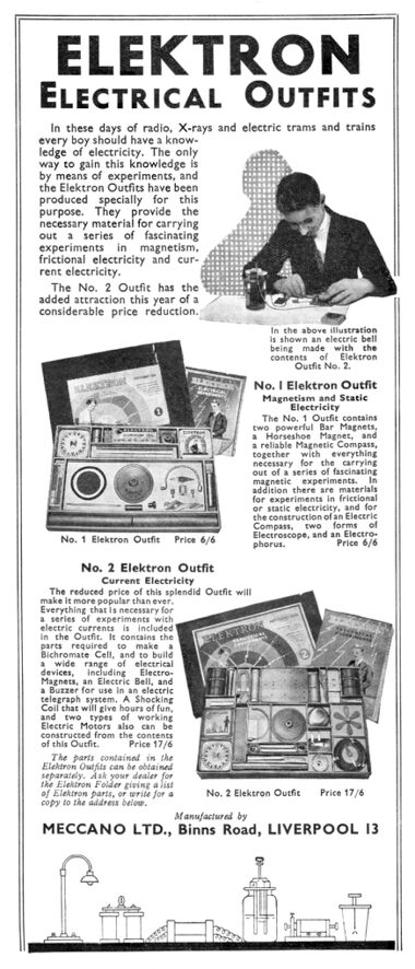 November 1935: "The No.2 Outfit has the added attraction this year of a considerable price reduction."