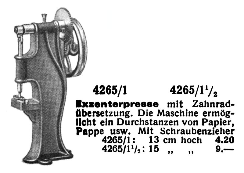 File:Exzenterpresse - Press, Märklin 4265 (MarklinCat 1932).jpg