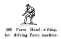 Farm Hand, sitting, Britains Farm 560 (BritCat 1940).jpg