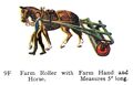Farm Roller with Farm Hand and Horse, Britains Farm 9F (Britains 1958).jpg