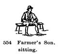 Farmers Son, sitting, Britains Farm 554 (BritCat 1940).jpg