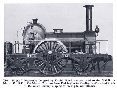 1840 2-2-2- locomotive "Fire Fly"