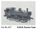 GWR Pannier Tank Engine, card model (Trix1800 SC7).jpg