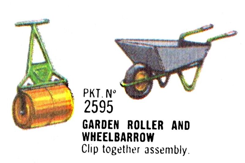 File:Garden Roller and Wheelbarrow, Britains Floral Garden 2595 (Britains 1966).jpg