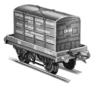 LNER Goods Container BLS 297, Hornby series, 1936 catalogue image