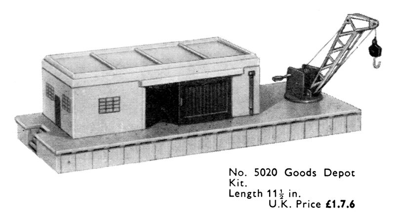 File:Goods Depot Kit, polystyrene, Hornby Dublo 5020 (MM 1961-06).jpg