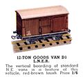 Goods Van 12-Ton LNER, Hornby Dublo D1 (HBoT 1939).jpg