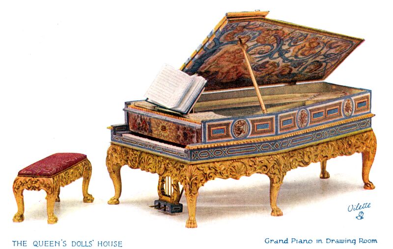 File:Grand Piano in Drawing Room, The Queens Dolls House postcards (Raphael Tuck 4501-2).jpg