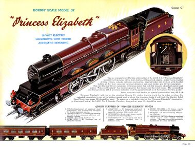 1938: Detailed specifications of the model, from The Hornby Book of Trains 1938-39