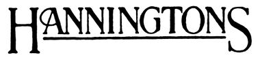 1935: Hanningtons logo