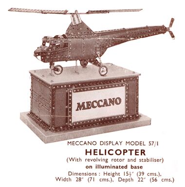 1957: Helicopter with rotating rotor and stabiliser