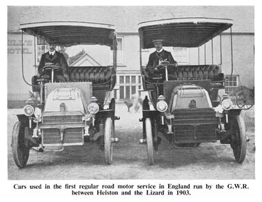 1903: GWR's Cornwall "Helton and Lizard" bus service