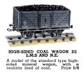 High-Sided Coal Wagon, Hornby Dublo D2 (HBoT 1939).jpg