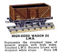 High-Sided Wagon LMS, Hornby Dublo D2 (HBoT 1939).jpg