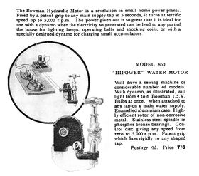 Bowman model 860 Water Motor