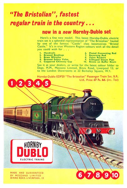 File:Hornby-Dublo Bristolian Train Set EDP20 (MM 1957-12).jpg