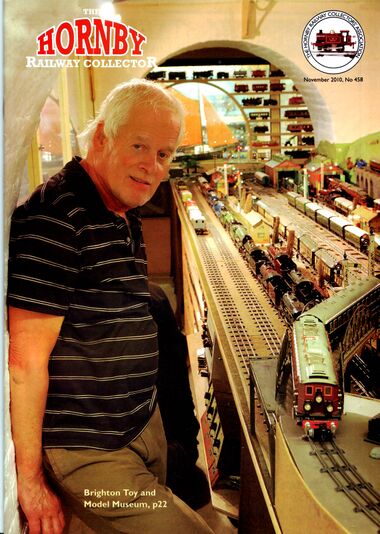 Chris on the cover of the Hornby Railway Collector magazine, Nov.2010