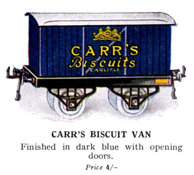 File:Hornby Carr's Biscuit Van (1925 HBoT).jpg