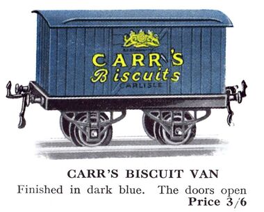 Hornby Carrs Biscuit Wagon, 1930