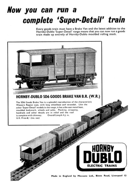 File:Hornby Dublo Goods Brake Van SD6, LT25 (MM 1958-09).jpg