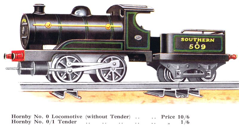 File:Hornby No0 Locomotive, Southern 509 (HBoT 1930).jpg