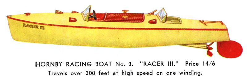 File:Hornby Racing Boat No3, 'Racer III' (1935 BHTMP).jpg