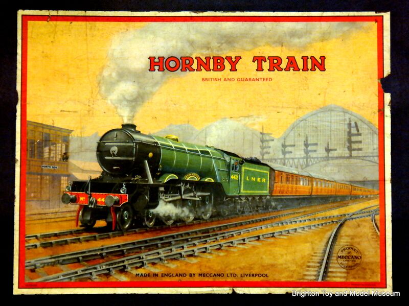 File:Hornby Trains, Flying Scotsman 4472 box artwork, rectangular sticker (Meccano Ltd).jpg