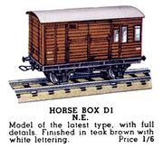 Horse Box NE, Hornby Dublo D1 (HBoT 1939).jpg