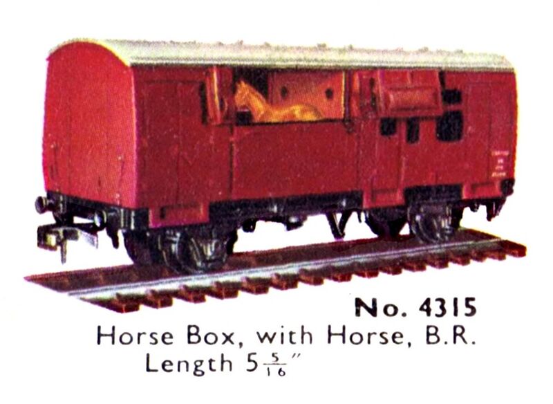 File:Horse Box with Horse, BR, Hornby Dublo 4315 (DubloCat 1963).jpg