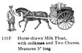 Horse Drawn Milk Float, Britains Dairy, with Milkman and Two Churns, Britains 131F (BritainsCat 1958).jpg