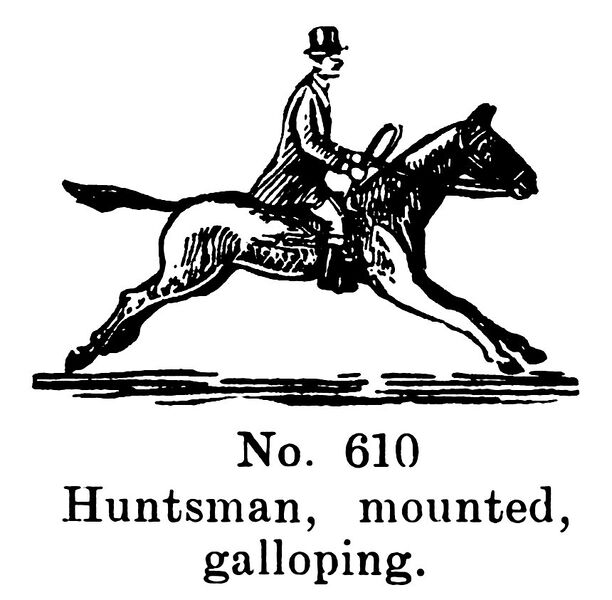 File:Huntsman, mounted, galloping, Britains Farm 610 (BritCat 1940).jpg