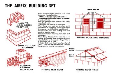 ~1959: Revised instructions page, including instructions for the new plastic roof system (set No.3)