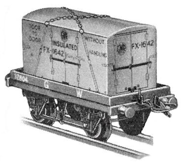 GWR Insulated Container FX-1642, Hornby Series, 1936 promotional image