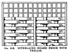 018: Interlaced Board Fence with Trellis