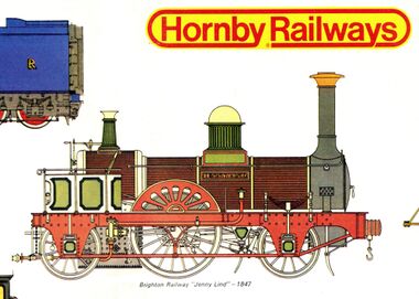 1975: Jenny Lind image cropped from the cover of the 1975 Hornby catalogue