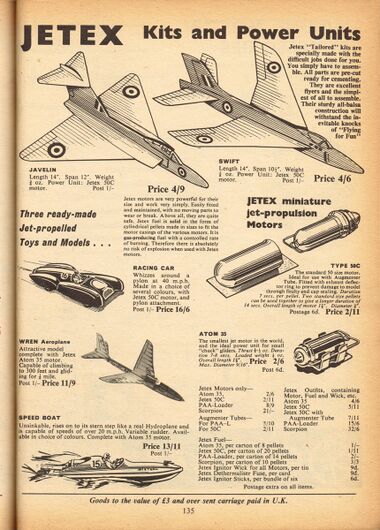 1966: Jetex Kits and Power Kits, Hobbies Annual