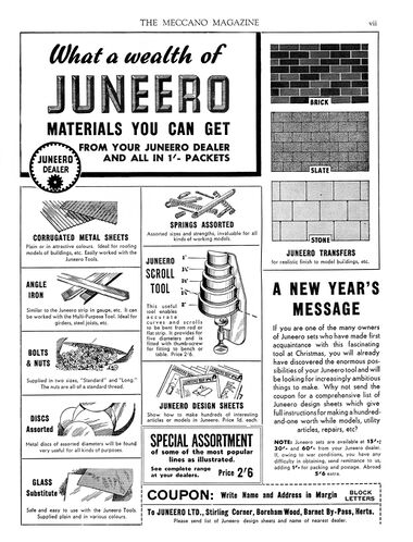 1941 Juneero advert featuring the scroll Tool