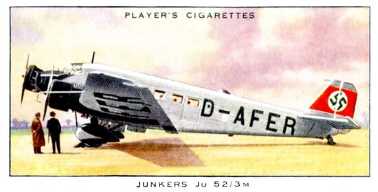 Junkers Ju52-3M, Card No 44 (JPAeroplanes 1935).jpg