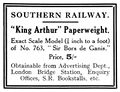 King Arthur Paperweight, Southern Railway (TRM 1925-09).jpg