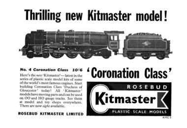 1959: Kitmaster No.4 Coronation Class Locomotive