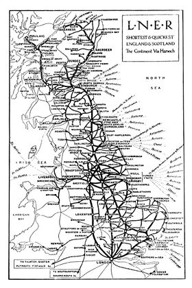 1925: map of LNER routes including shipping
