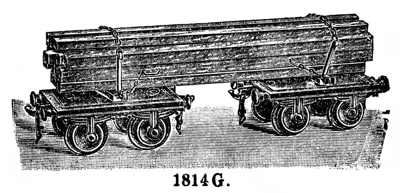 File:Langholzwagen - Long Timber Wagon, Märklin 1814 G (MarklinSFE 1900s).jpg