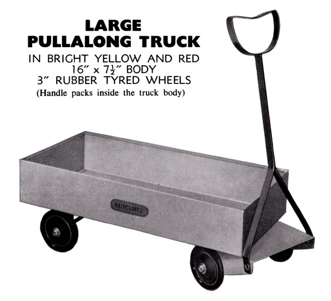 File:Large Pullalong Truck, Red and Yellow, Sutcliffe (SuttCat 1973).jpg
