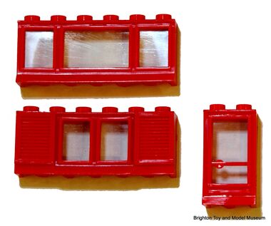 Lego Windows and Door, closeup