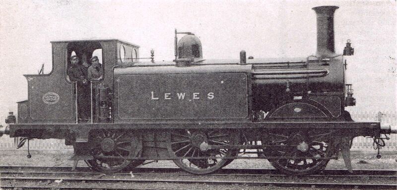 File:Lewes, LBSCR D1-Class locomotive 232 (RWW 1935).jpg