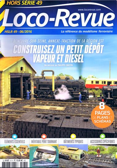 2016: Front cover of Hors Séries Loco-Revue HSLR 49, with blue masthead