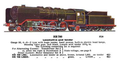 HR700 4-6-2 loco and tender